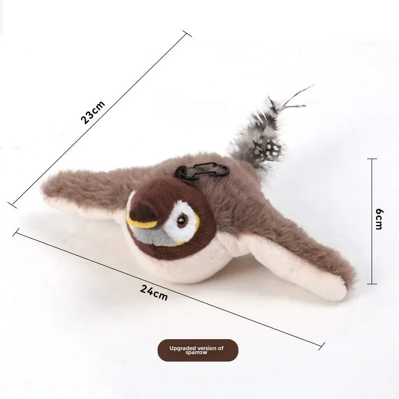 Oiseau Interactif Ălectrique Rechargeable pour Chat